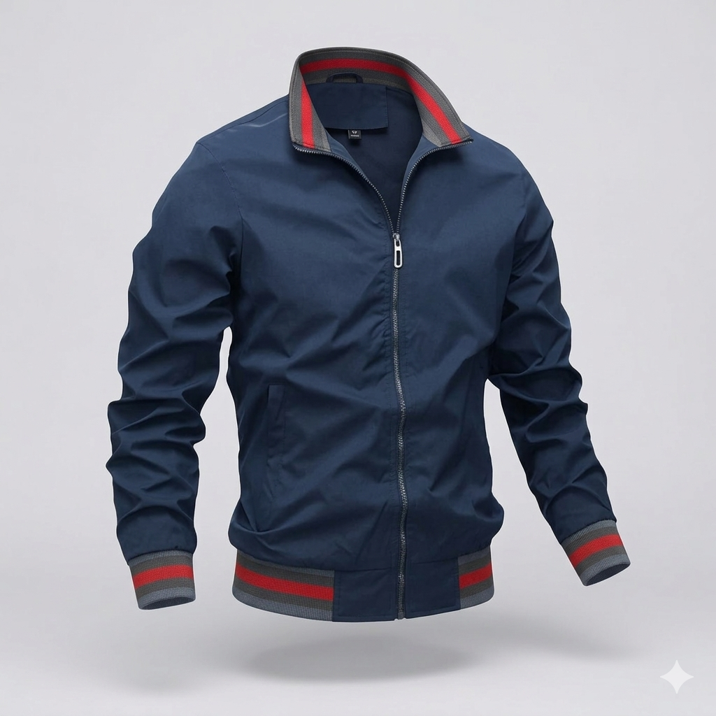 Veste légère d'été zippée col montant respirante homme – Dijon