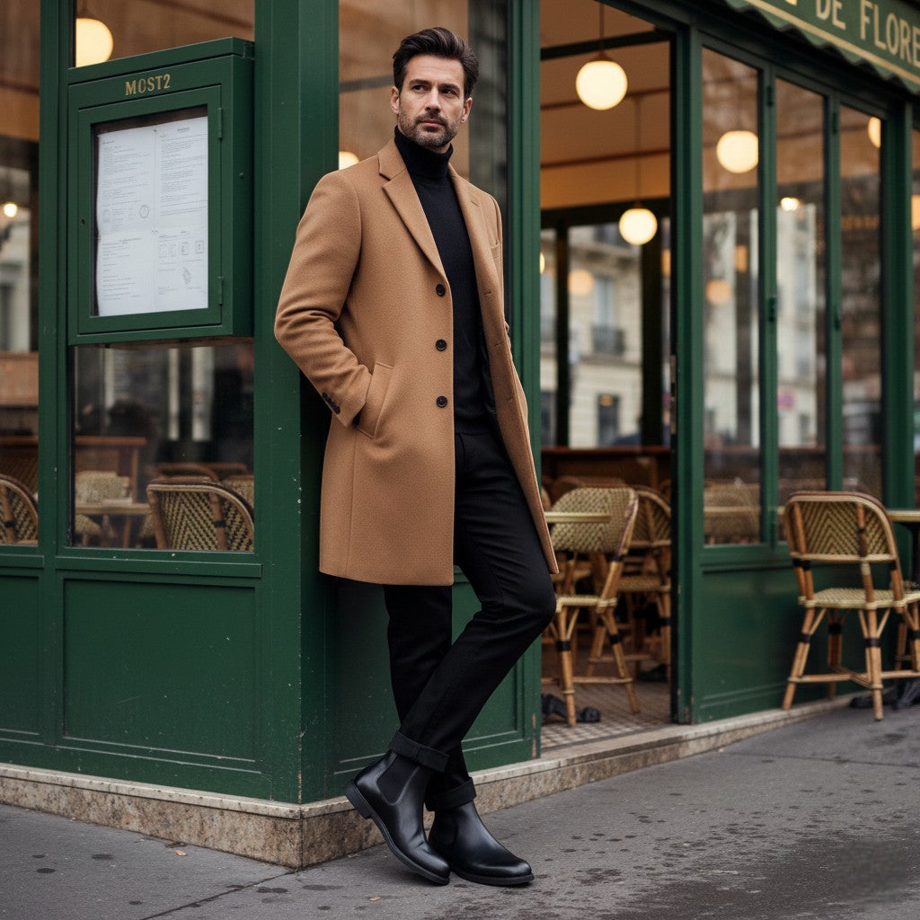 Bottines Chelsea en cuir synthétique au style intemporel homme – Cabris