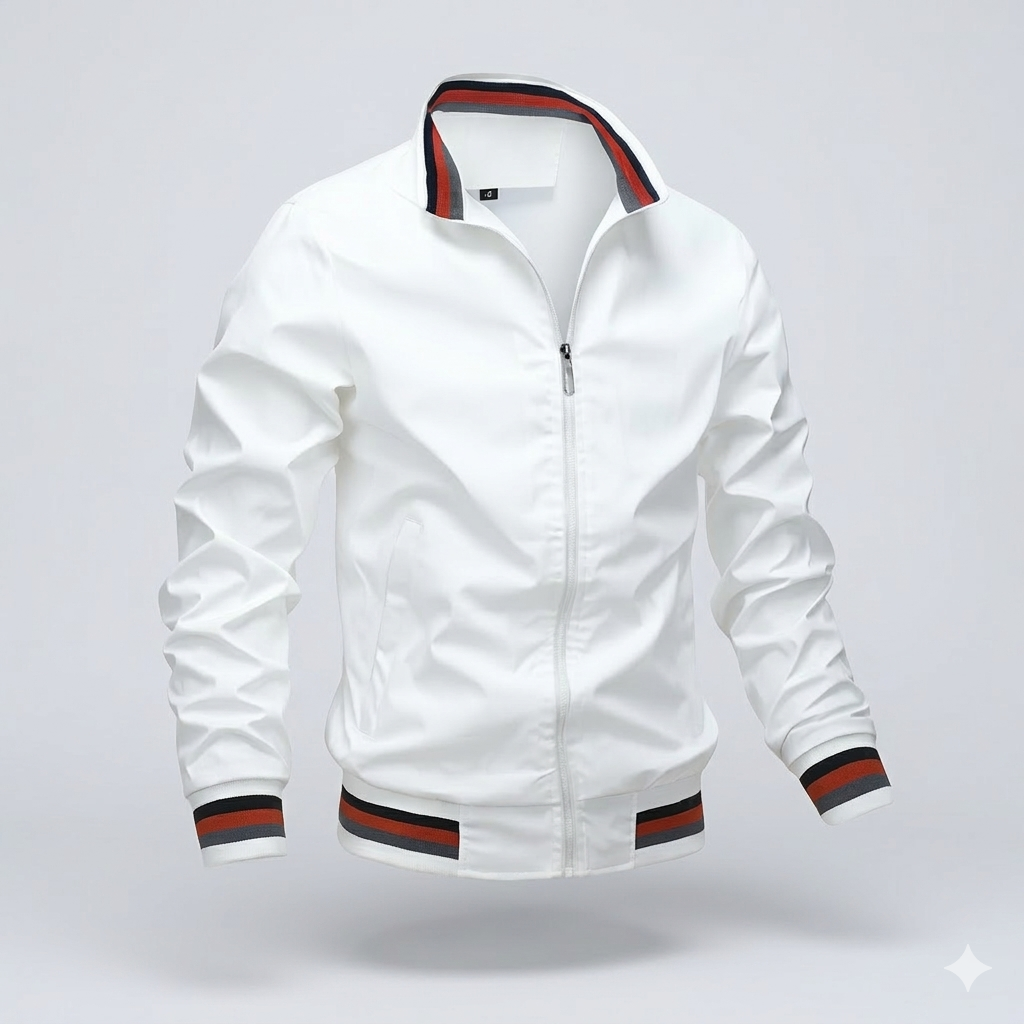 Veste légère d'été zippée col montant respirante homme – Dijon