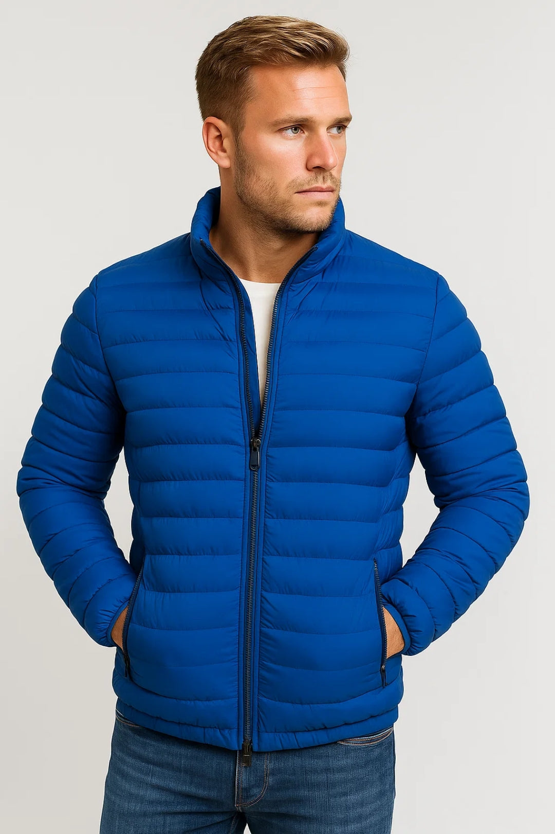 Veste matelassée structurée pour les journées froides coupe nette homme – Eauze