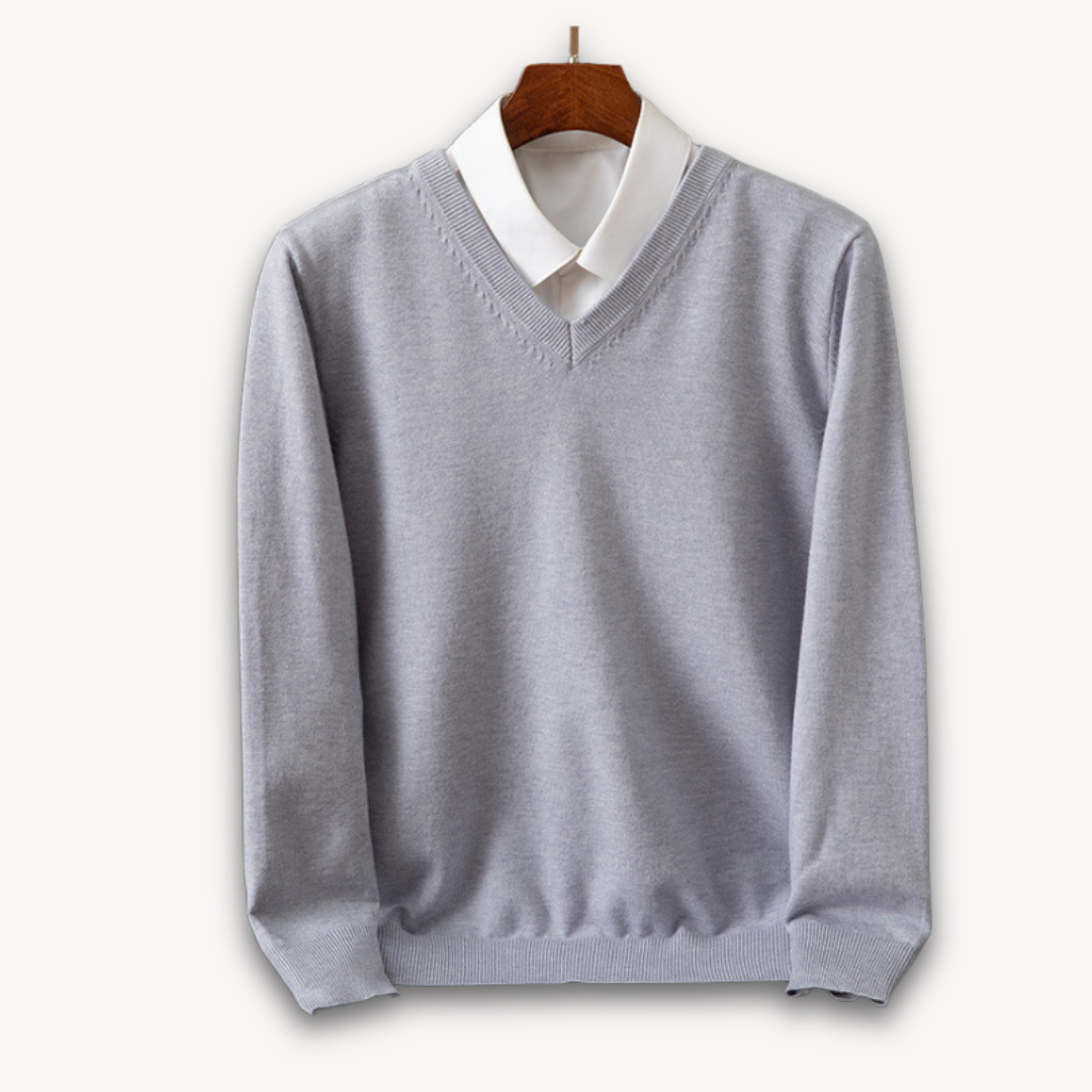 Pull en maille douce effet cachemire col rond homme – Quiberon