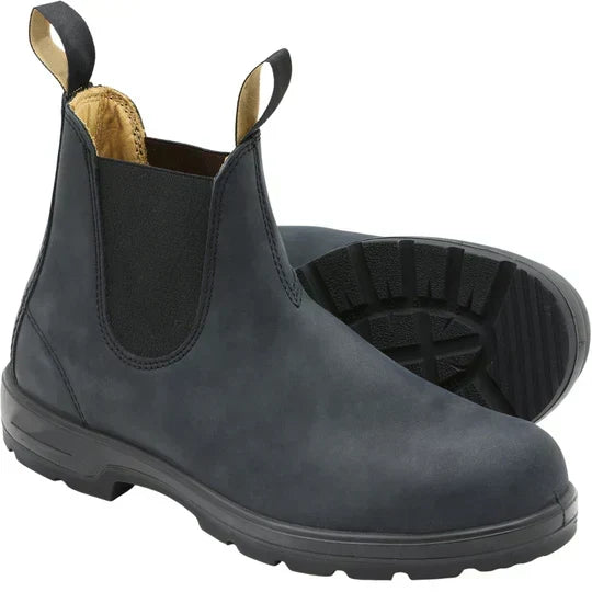 Bottines Chelsea imperméables aspect cuir à enfiler homme – Flavigny