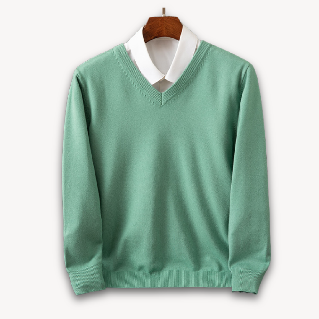 Pull en maille douce effet cachemire col rond homme – Quiberon