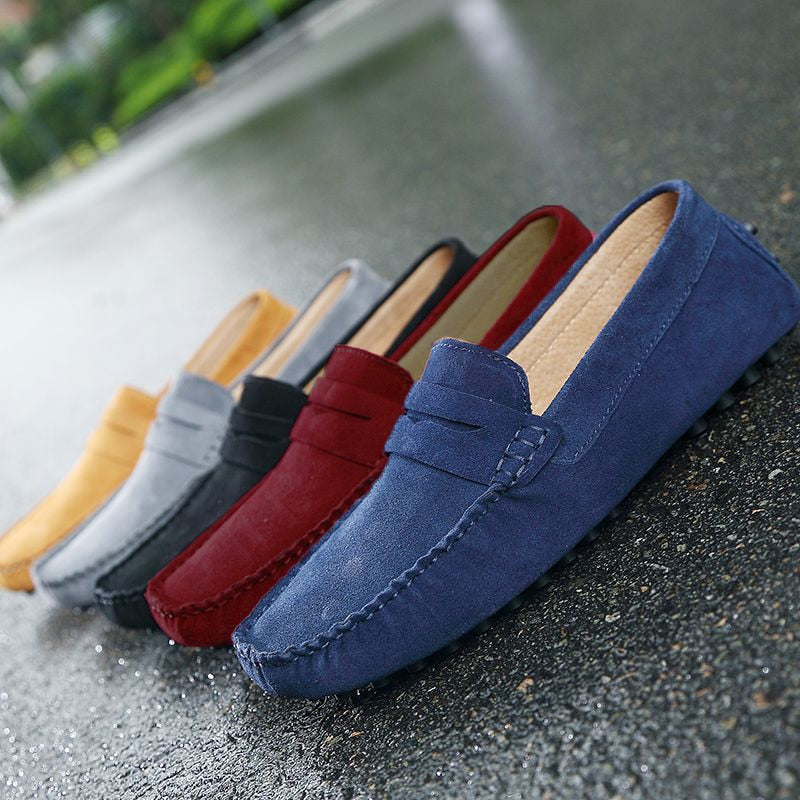 Mocassins italiens en suède au style intemporel homme – Francs-Bourgeois