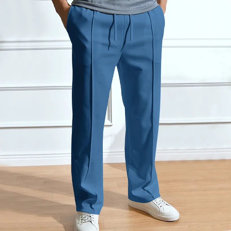 Pantalon slim à taille élastiquée