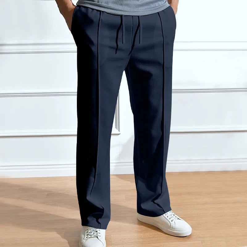Pantalon slim à taille élastiquée