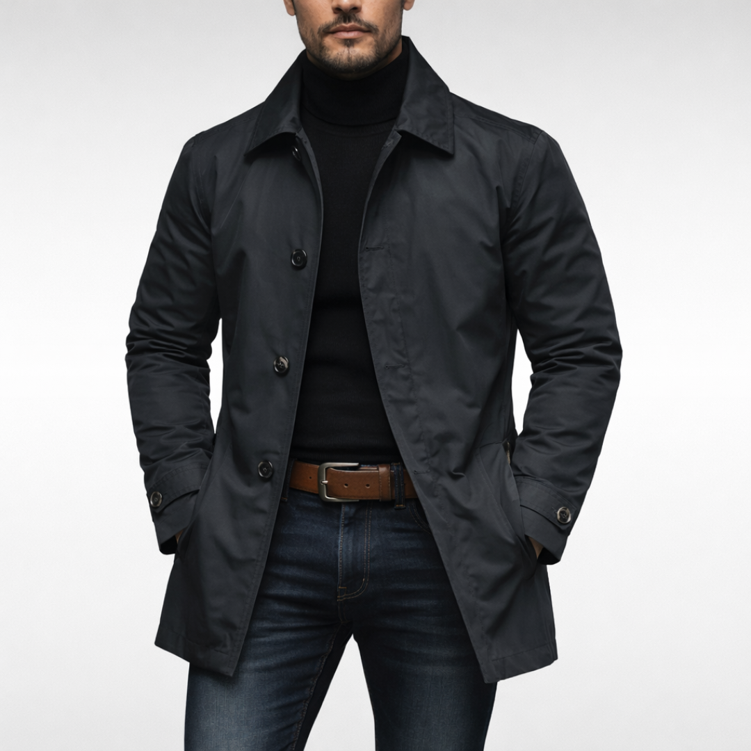 Manteau classique à coupe fluide