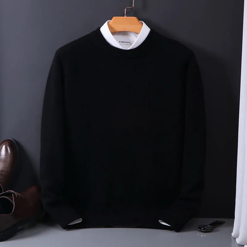 Pull chic classique en maille confortable au style intemporel homme – Chomel