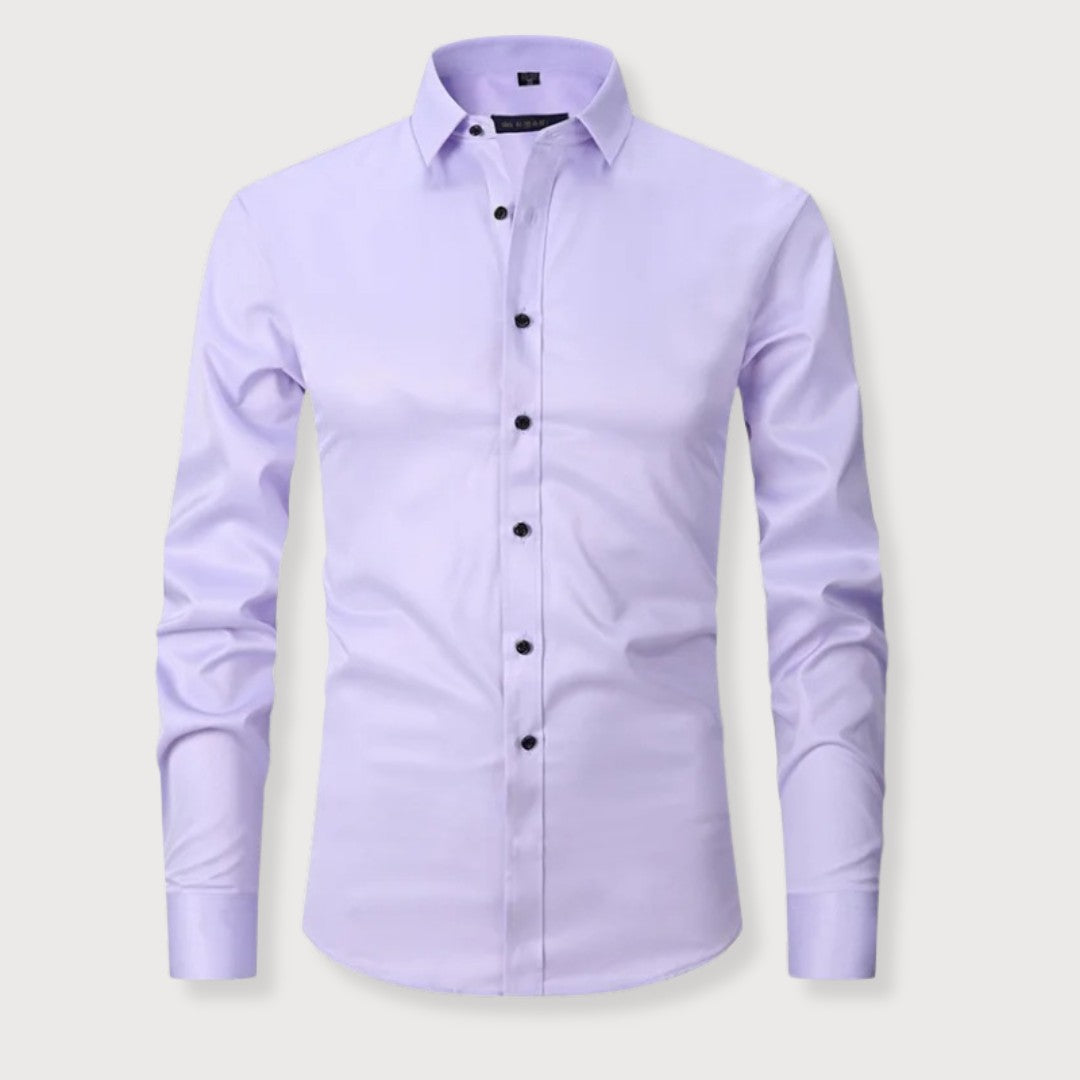 Chemise cintrée à reflet satiné