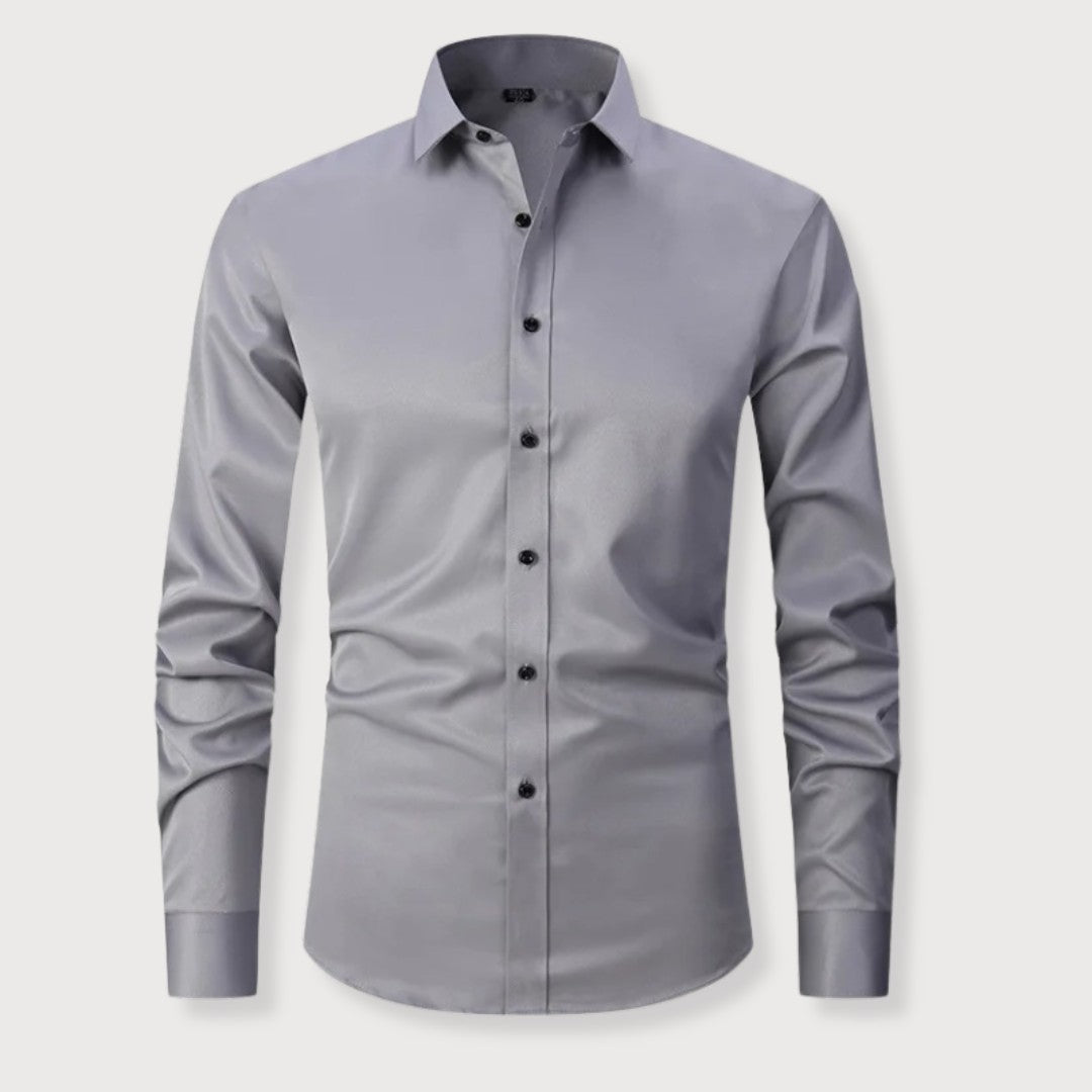 Chemise cintrée à reflet satiné