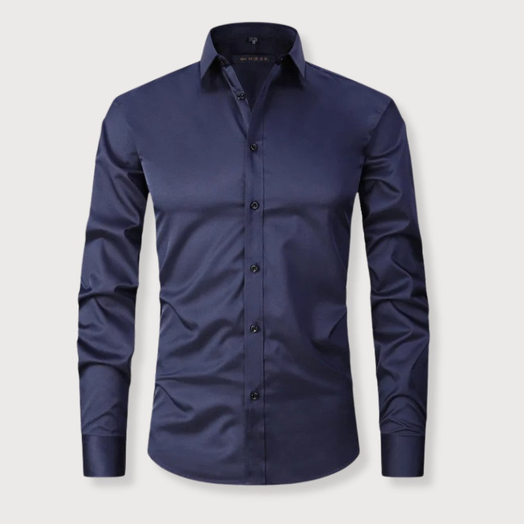Chemise cintrée à reflet satiné