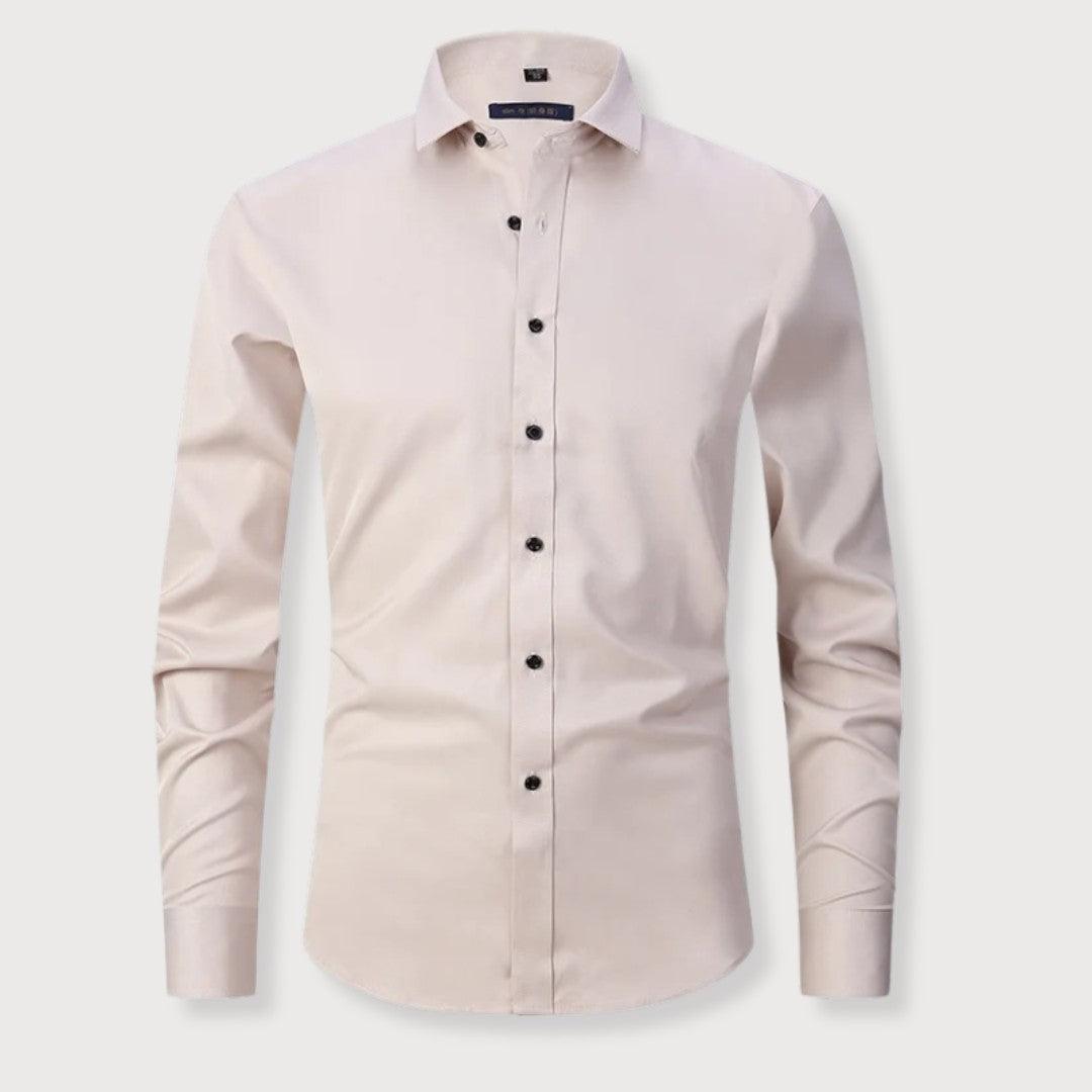 Chemise cintrée à reflet satiné