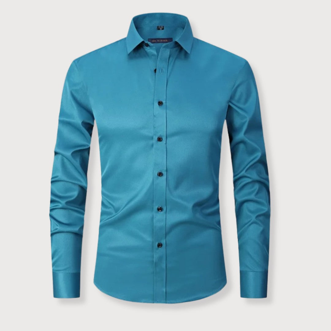 Chemise cintrée à reflet satiné