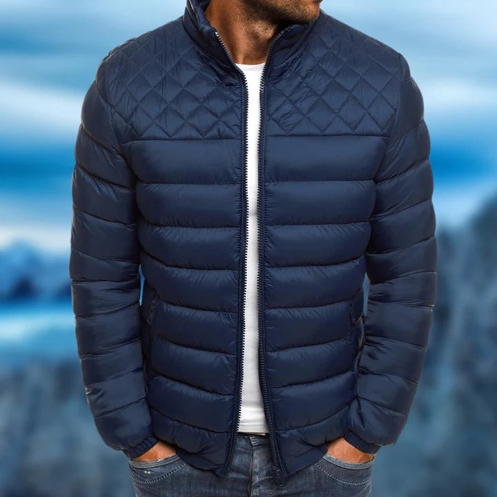 Manteau chaud doublé coupe structurée au style intemporel homme – Victor-Hugo