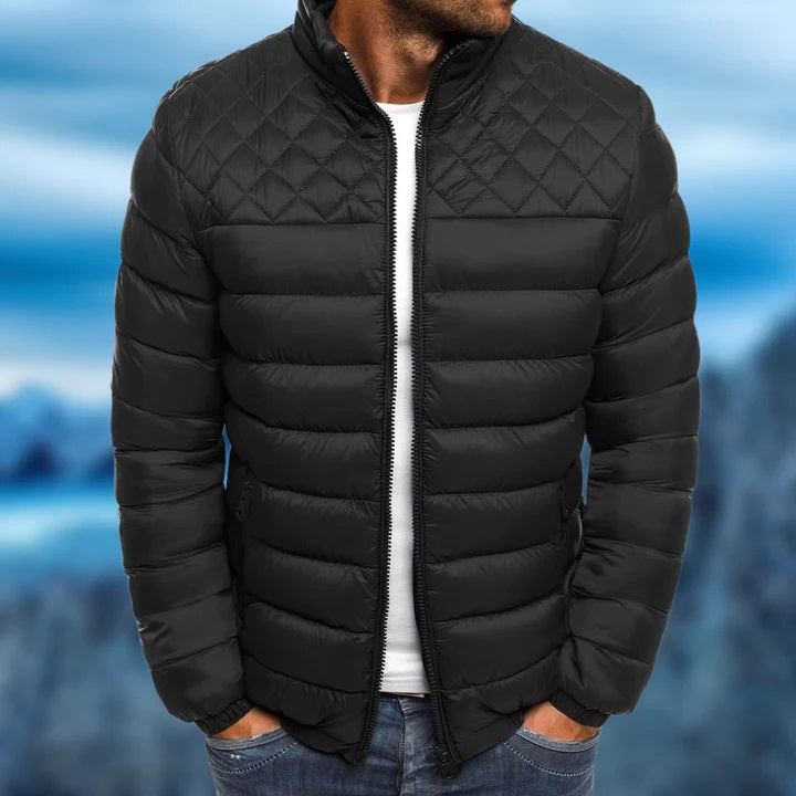 Manteau chaud doublé coupe structurée au style intemporel homme – Victor-Hugo