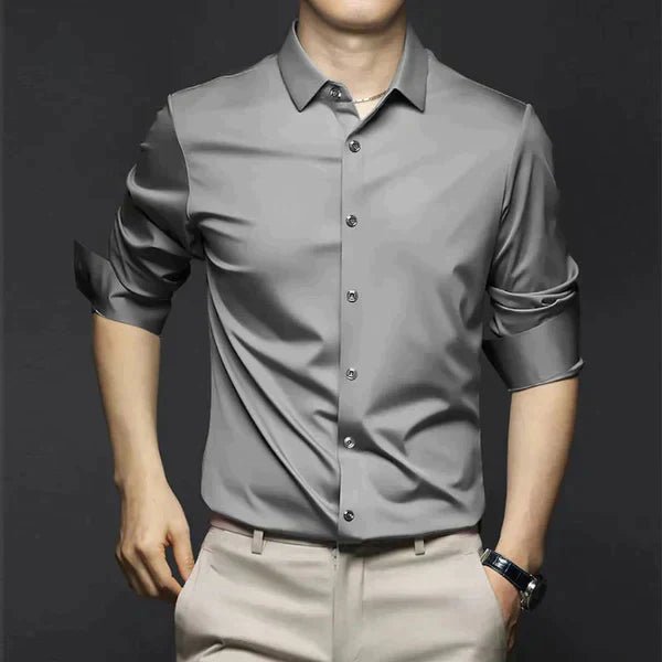 Chemise stretch sans repassage coupe slim pour le quotidien homme – Tourrettes
