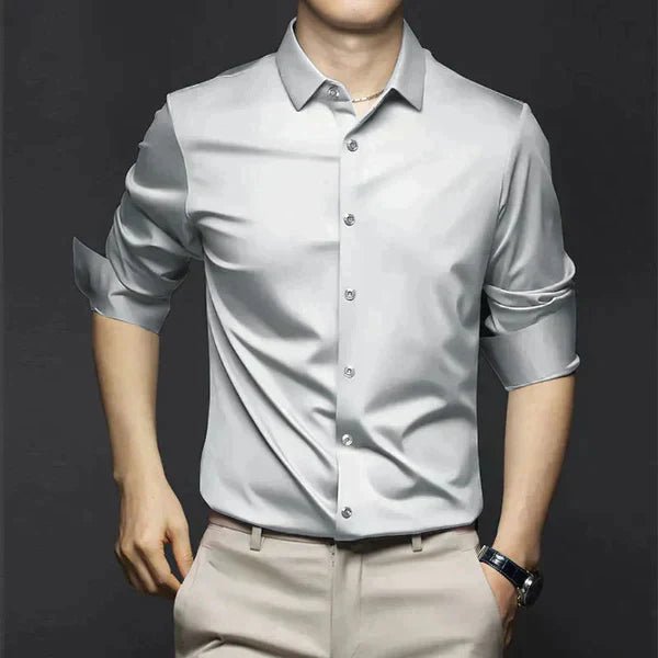 Chemise stretch sans repassage coupe slim pour le quotidien homme – Tourrettes