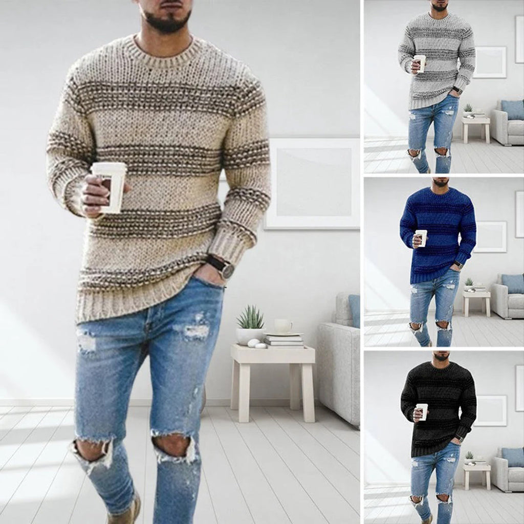 Pull norvégien en laine aux finitions soignées homme – Franklin