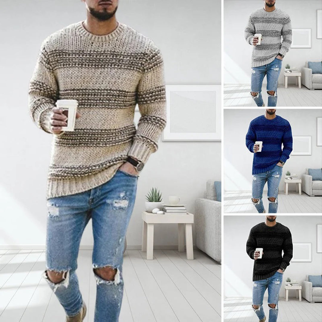 Pull norvégien en laine aux finitions soignées homme – Franklin