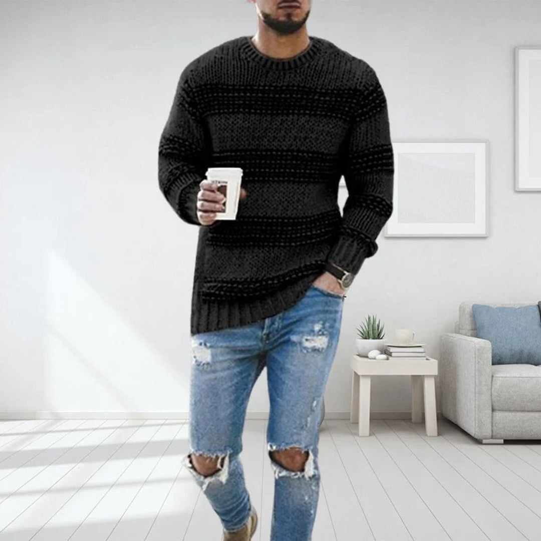 Pull norvégien en laine aux finitions soignées homme – Franklin