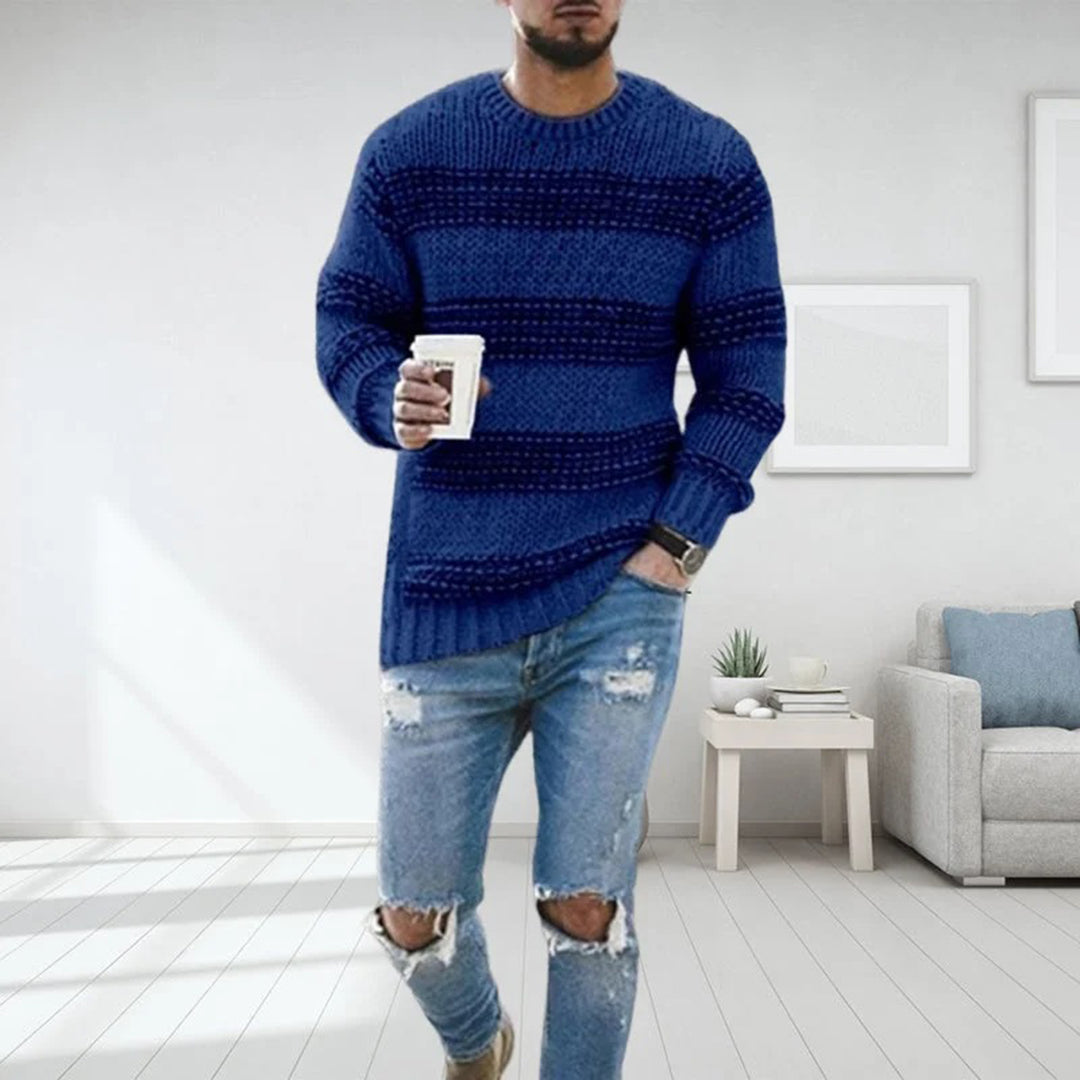 Pull norvégien en laine aux finitions soignées homme – Franklin