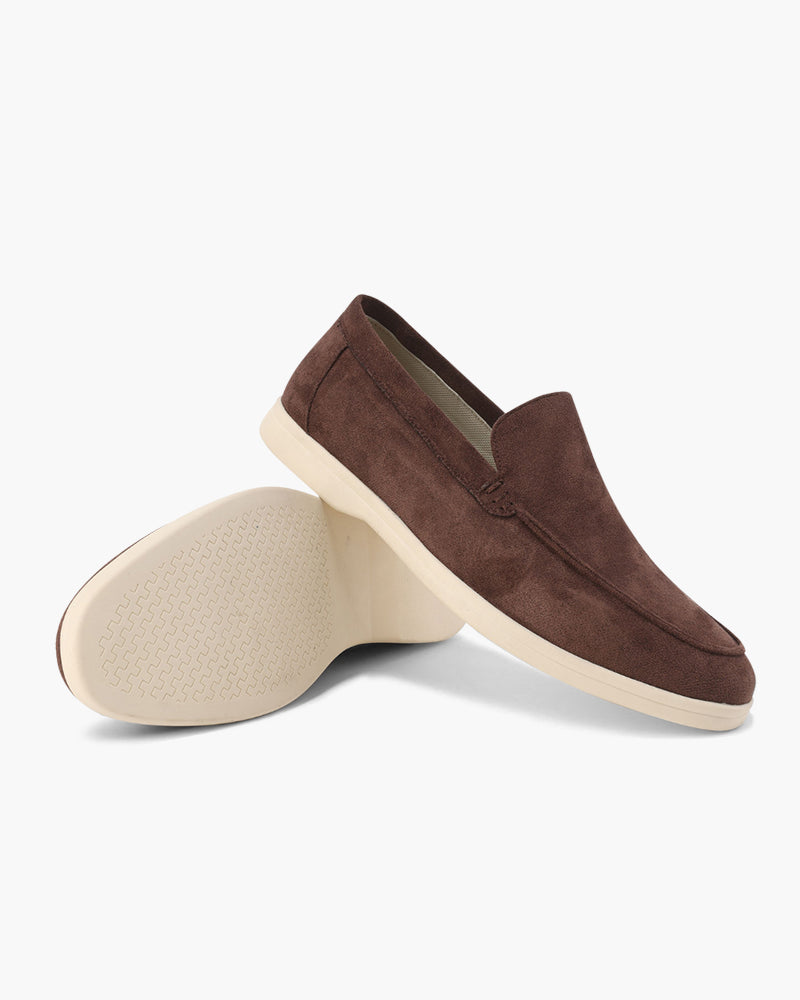 Mocassins à enfiler aspect daim