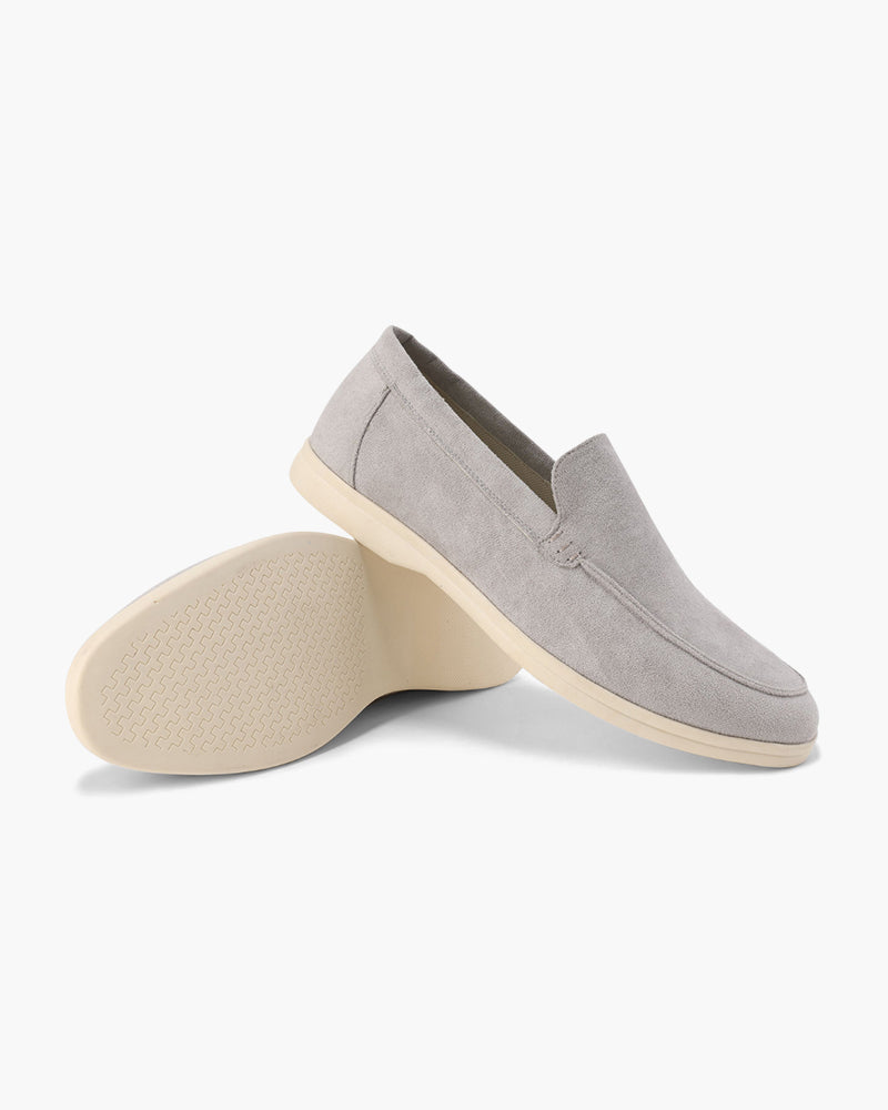 Mocassins en daim à enfiler confort pour tous les jours homme – Gris