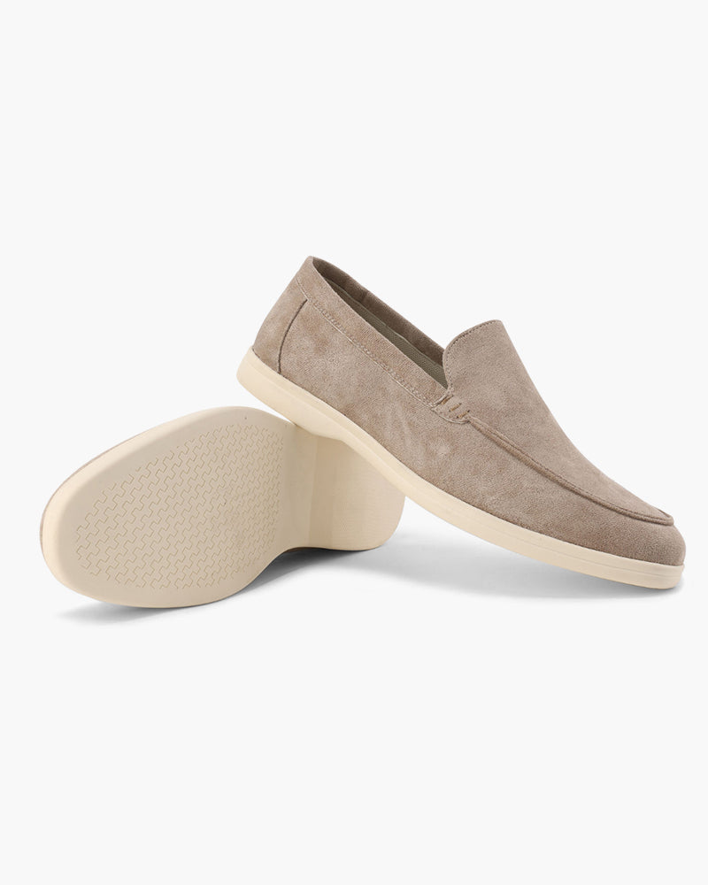 Mocassins à enfiler aspect daim