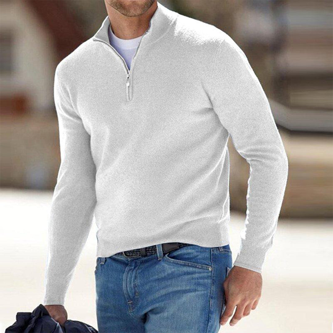 Pull zippé décontracté et pratique pour tous les jours homme – Pornic