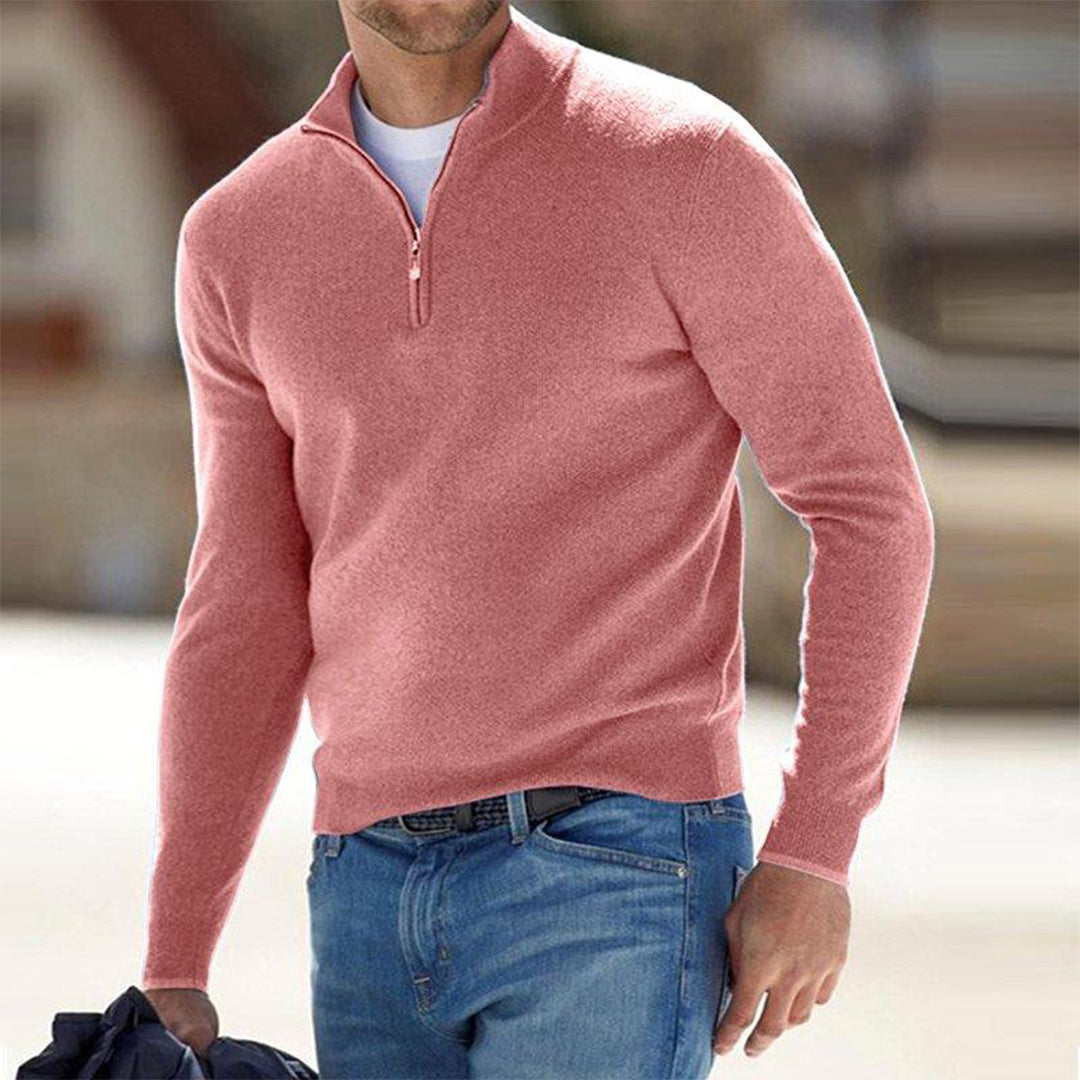 Pull zippé décontracté et pratique pour tous les jours homme – Pornic