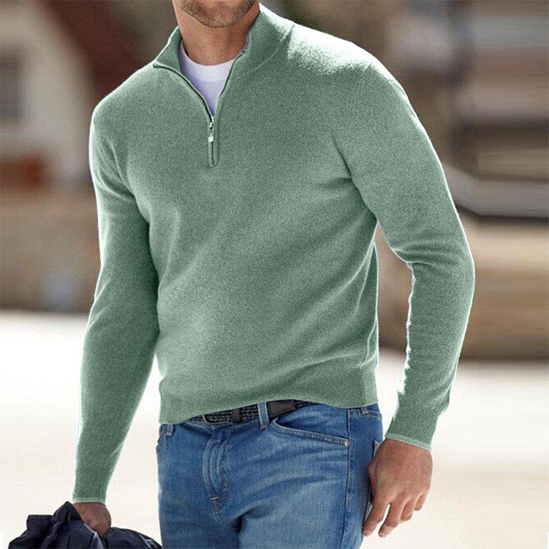 Pull zippé décontracté et pratique pour tous les jours homme – Pornic