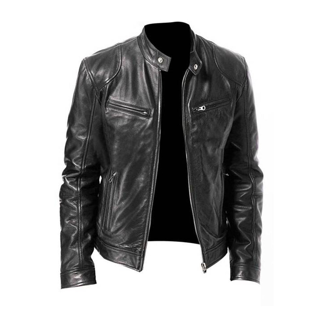 Manteau en similicuir coupe moderne et élégante homme – Pléhérel