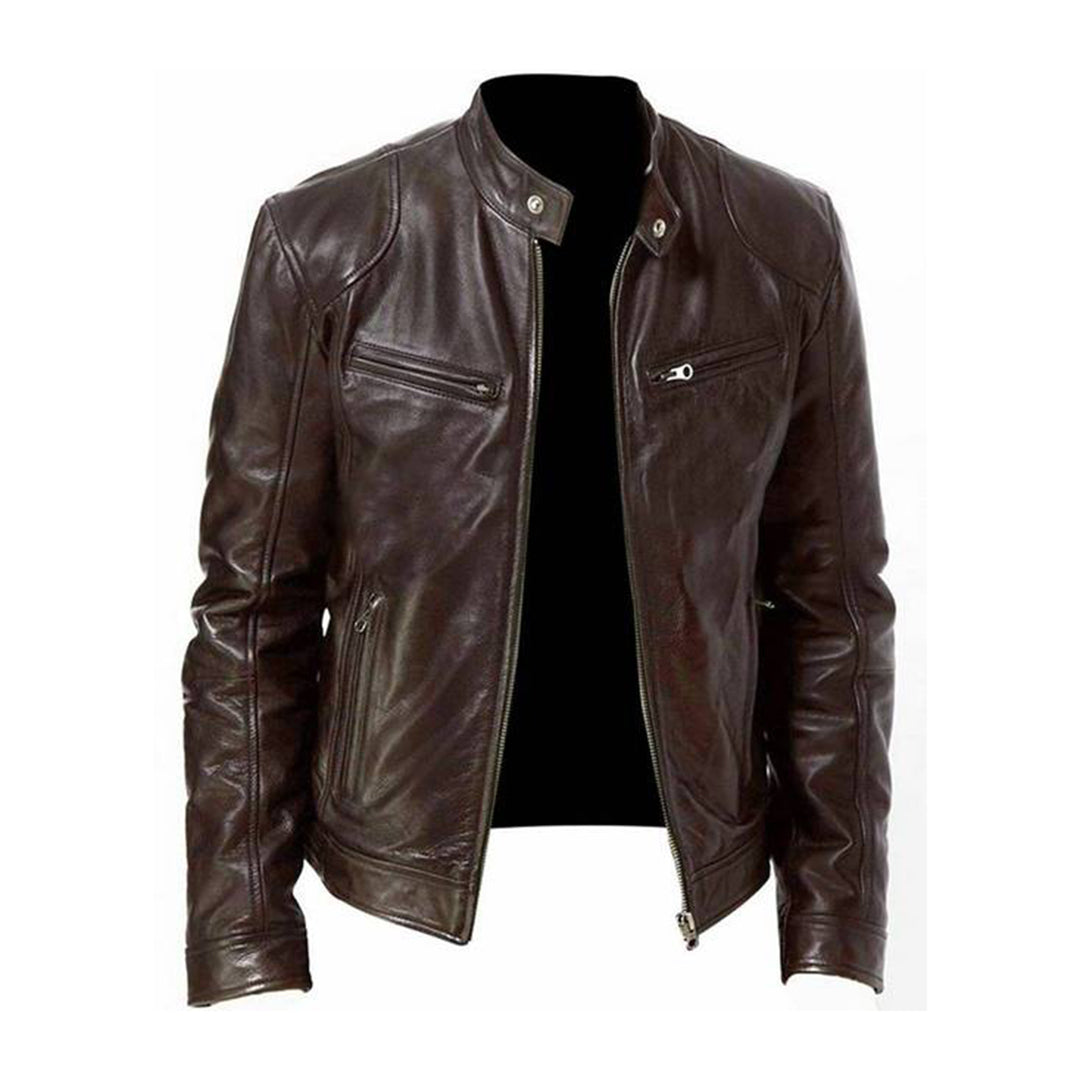 Manteau en similicuir coupe moderne et élégante homme – Pléhérel