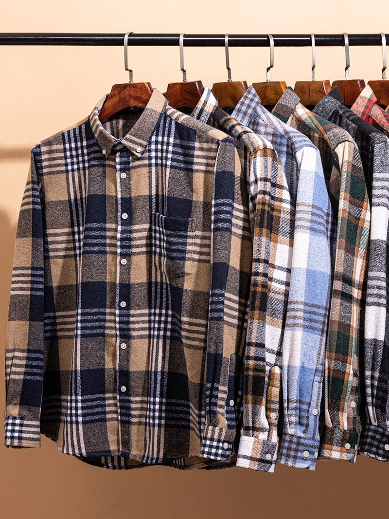 Chemise à carreaux coupe moderne style classique homme – Argentan
