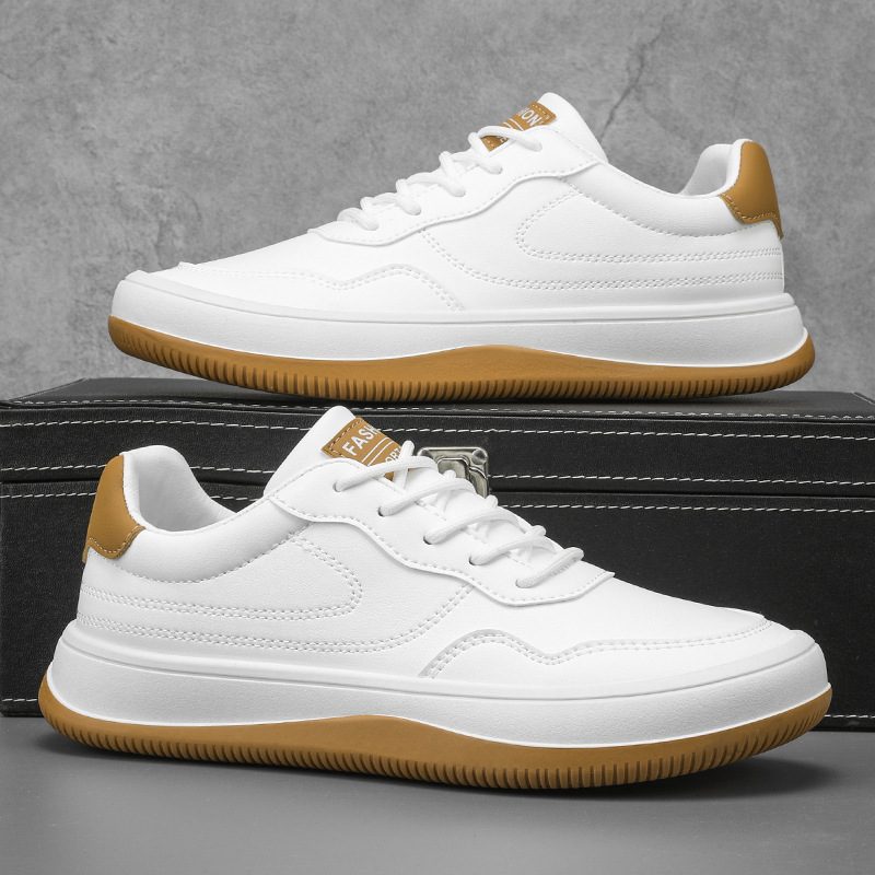 Baskets en cuir véritable lisses semelle fine élégante homme – Loix