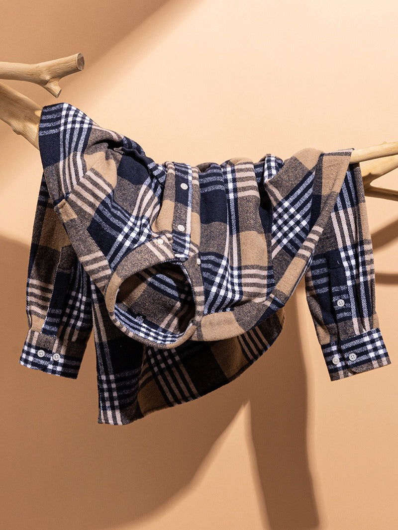 Chemise à carreaux coupe moderne style classique homme – Argentan