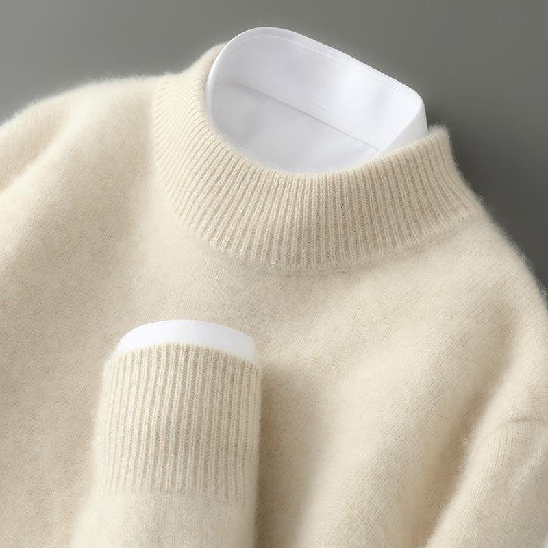 Pull élégant en cachemire col rond au style intemporel homme – Archives