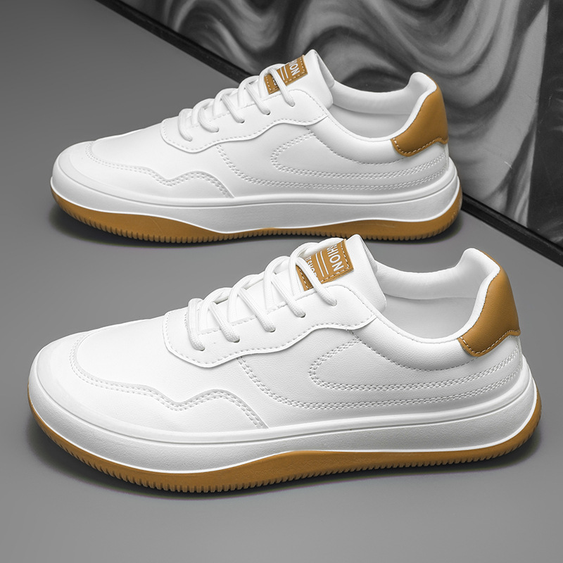 Baskets en cuir véritable lisses semelle fine élégante homme – Loix