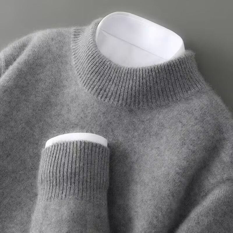 Pull élégant en cachemire col rond au style intemporel homme – Archives