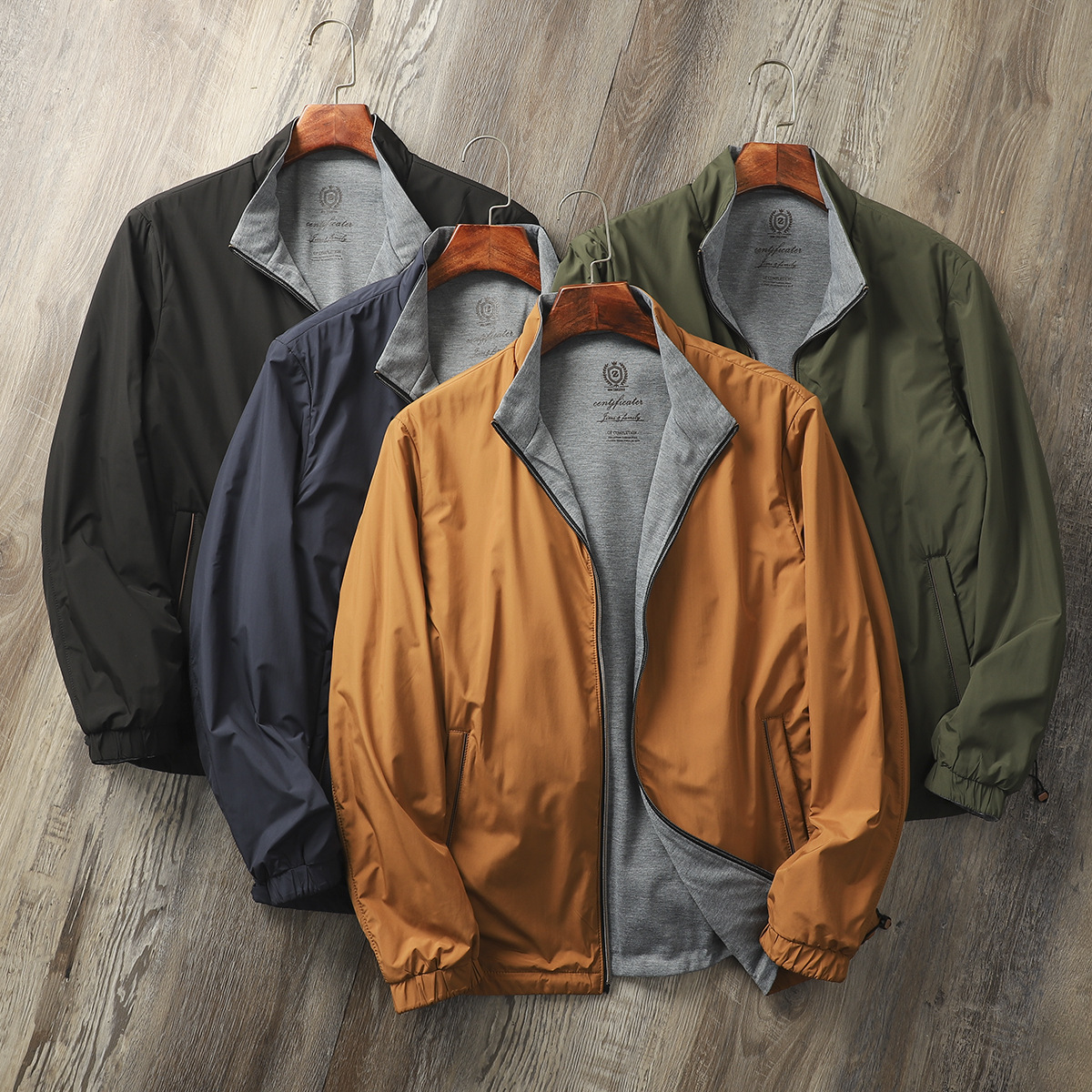 Veste réversible face lisse et polaire