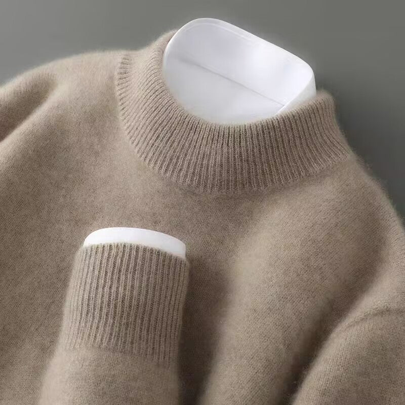 Pull élégant en cachemire col rond au style intemporel homme – Archives