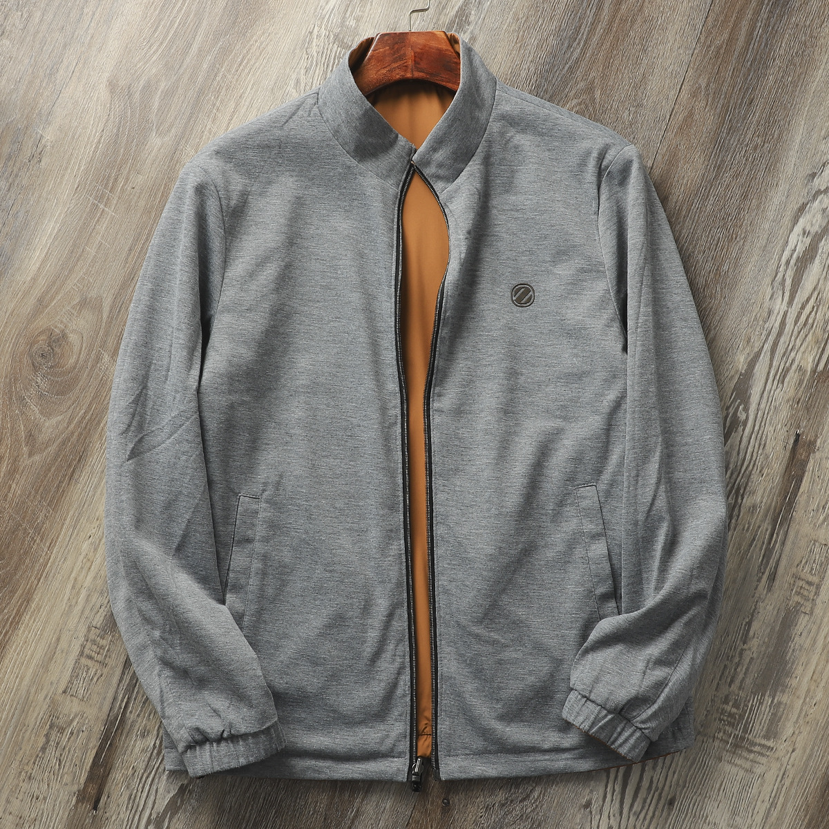 Veste réversible face lisse et polaire