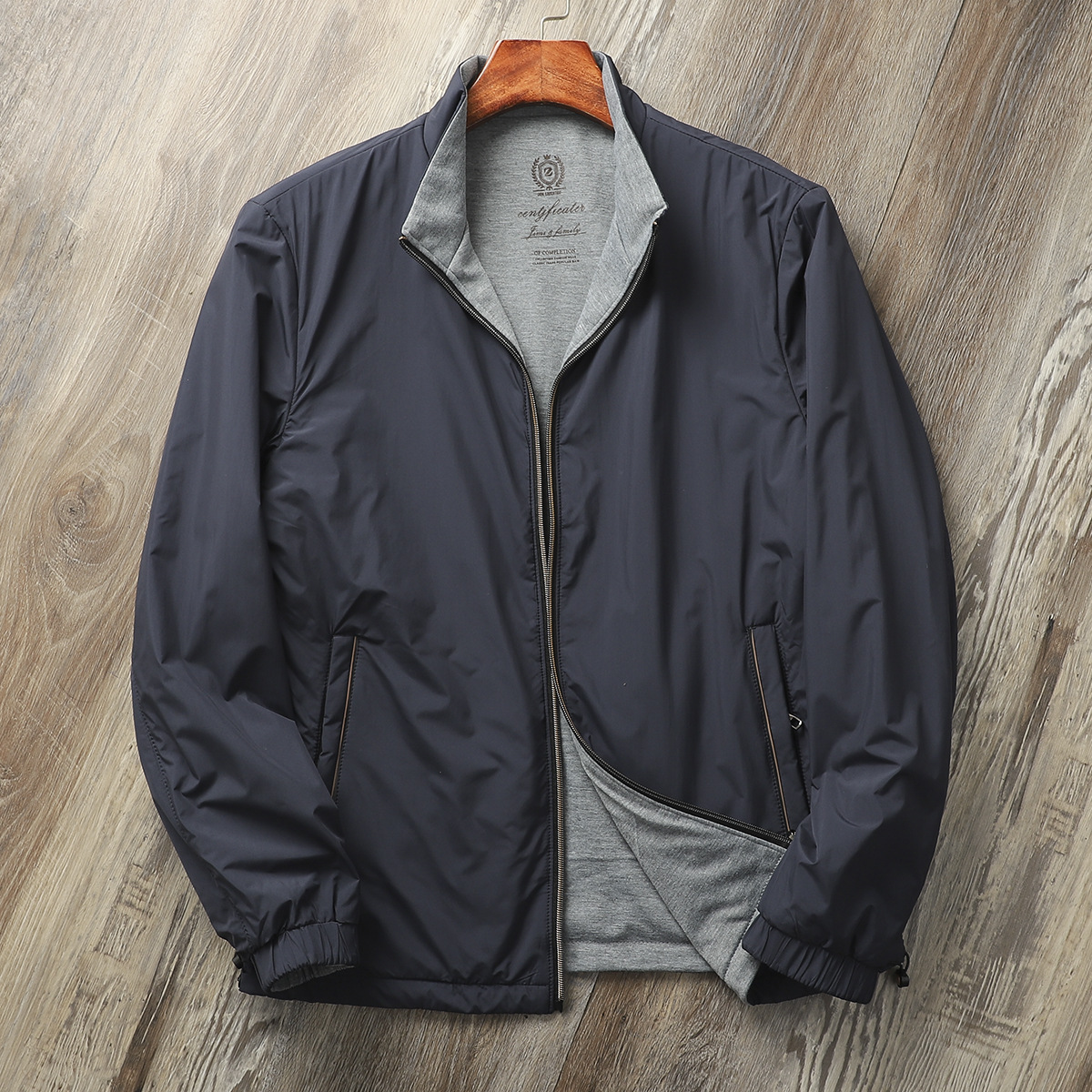 Veste réversible face lisse et polaire