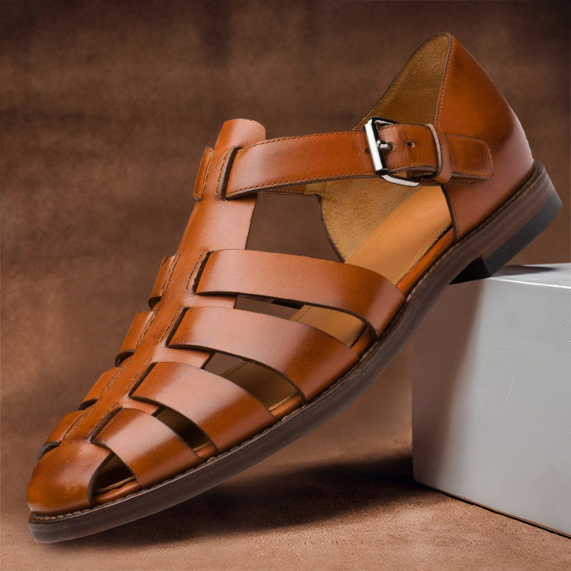 Sandales pêcheur bride réglable structure fermée homme – Guédelon