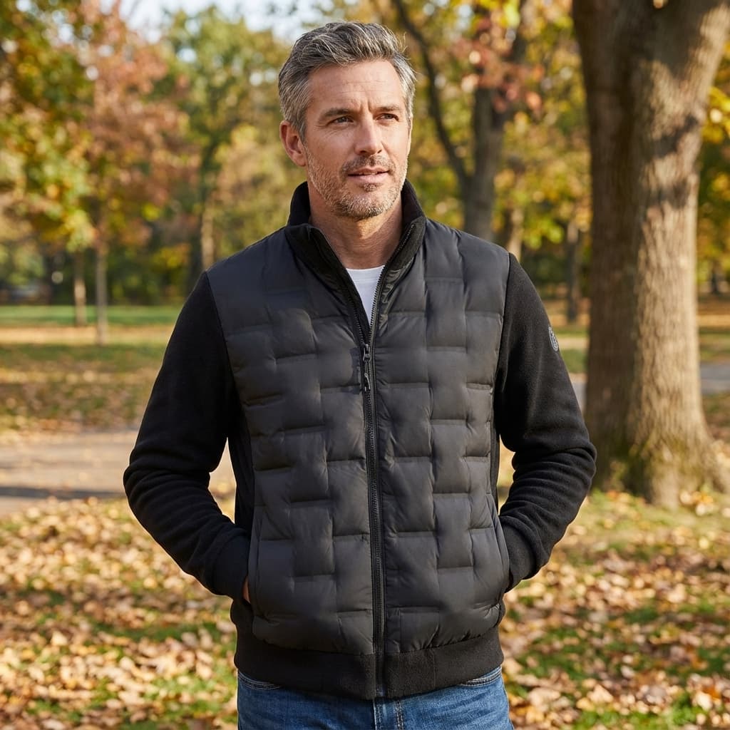 Veste d'hiver matelassée coupe nette