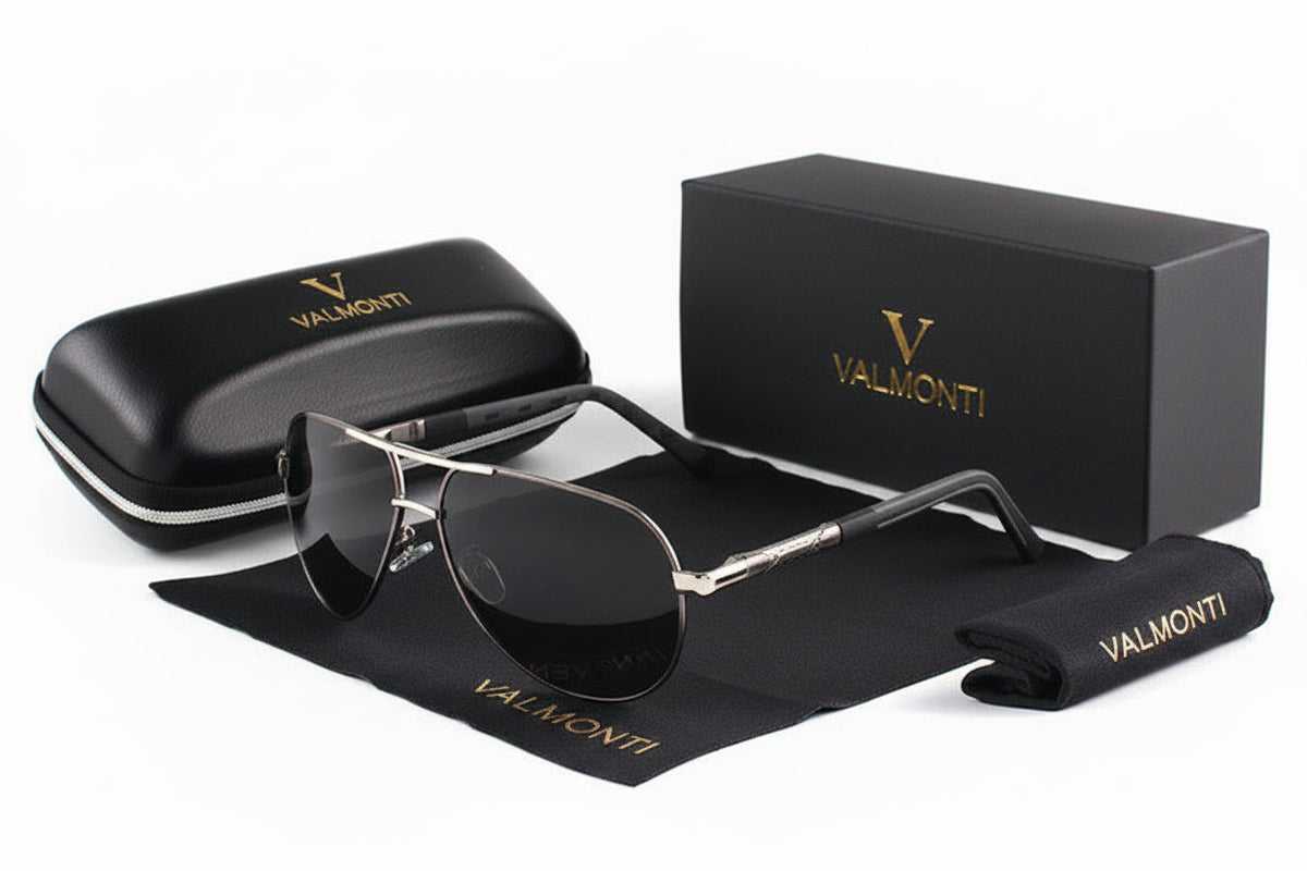 Lunettes aviateur polarisées à monture métal légère homme – Bellechasse