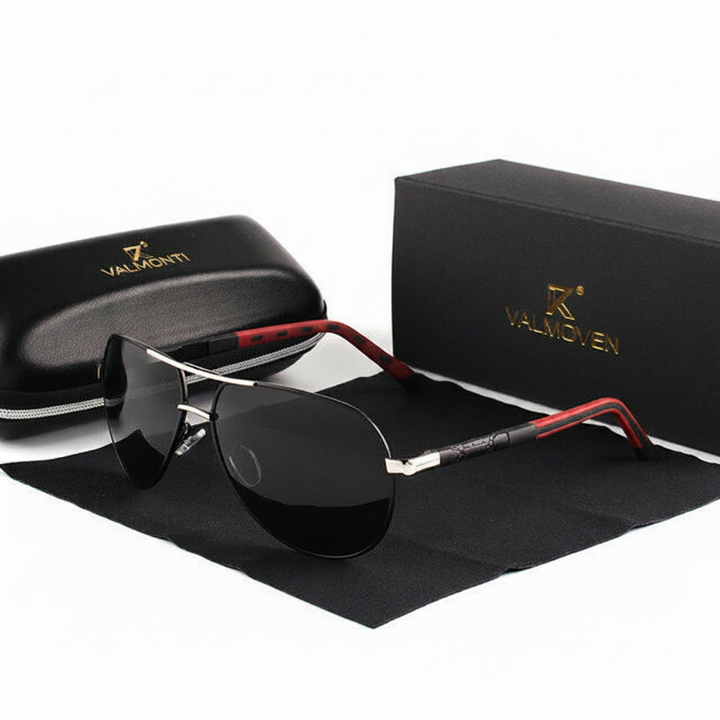 Lunettes aviateur polarisées à monture métal légère homme – Bellechasse