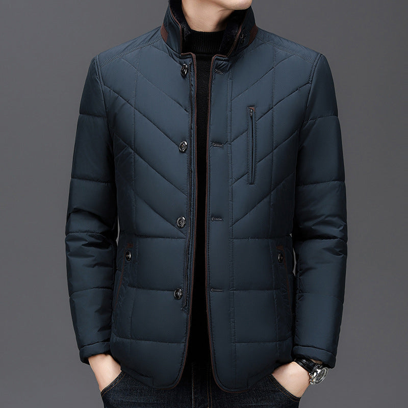 Veste matelassée à col effet fourrure