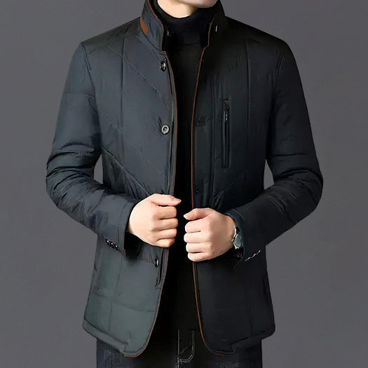 Veste matelassée à col effet fourrure