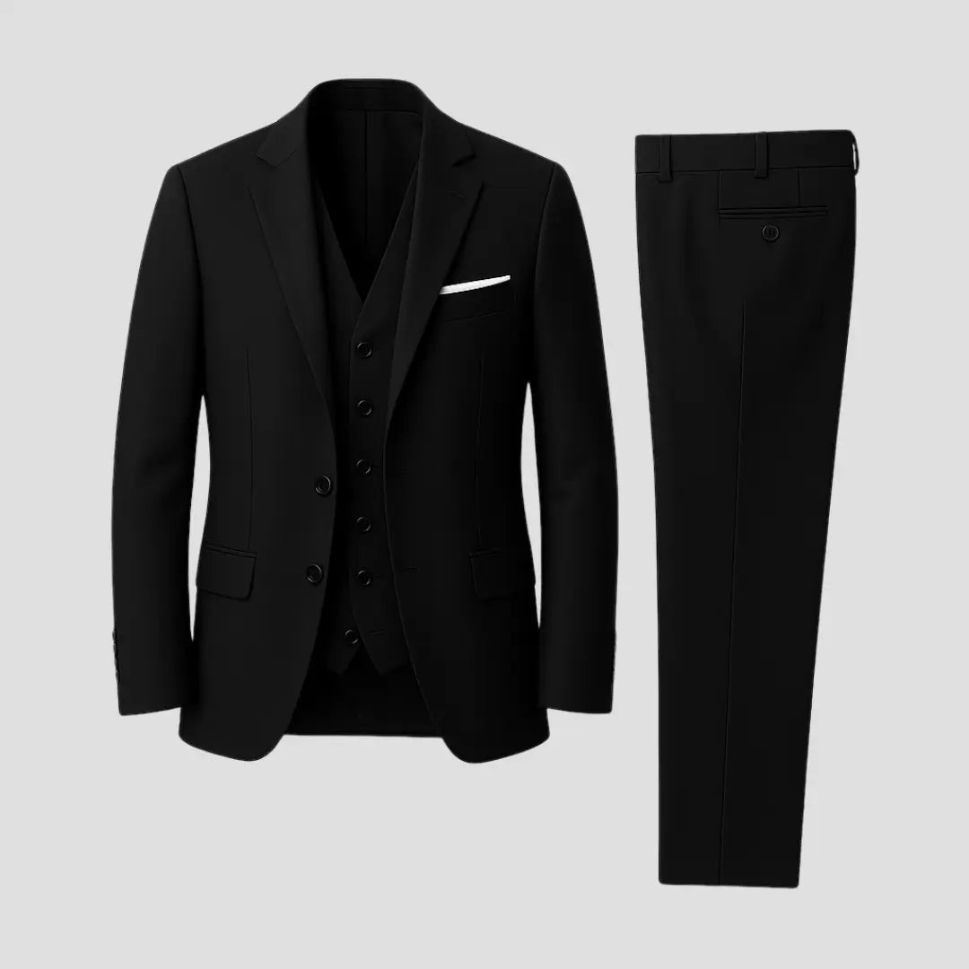 Costume trois pièces ajusté veste gilet et pantalon homme – Wagram